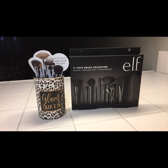 ELF Other - Elf Makeup Brushes and Makeup Brush Holder
